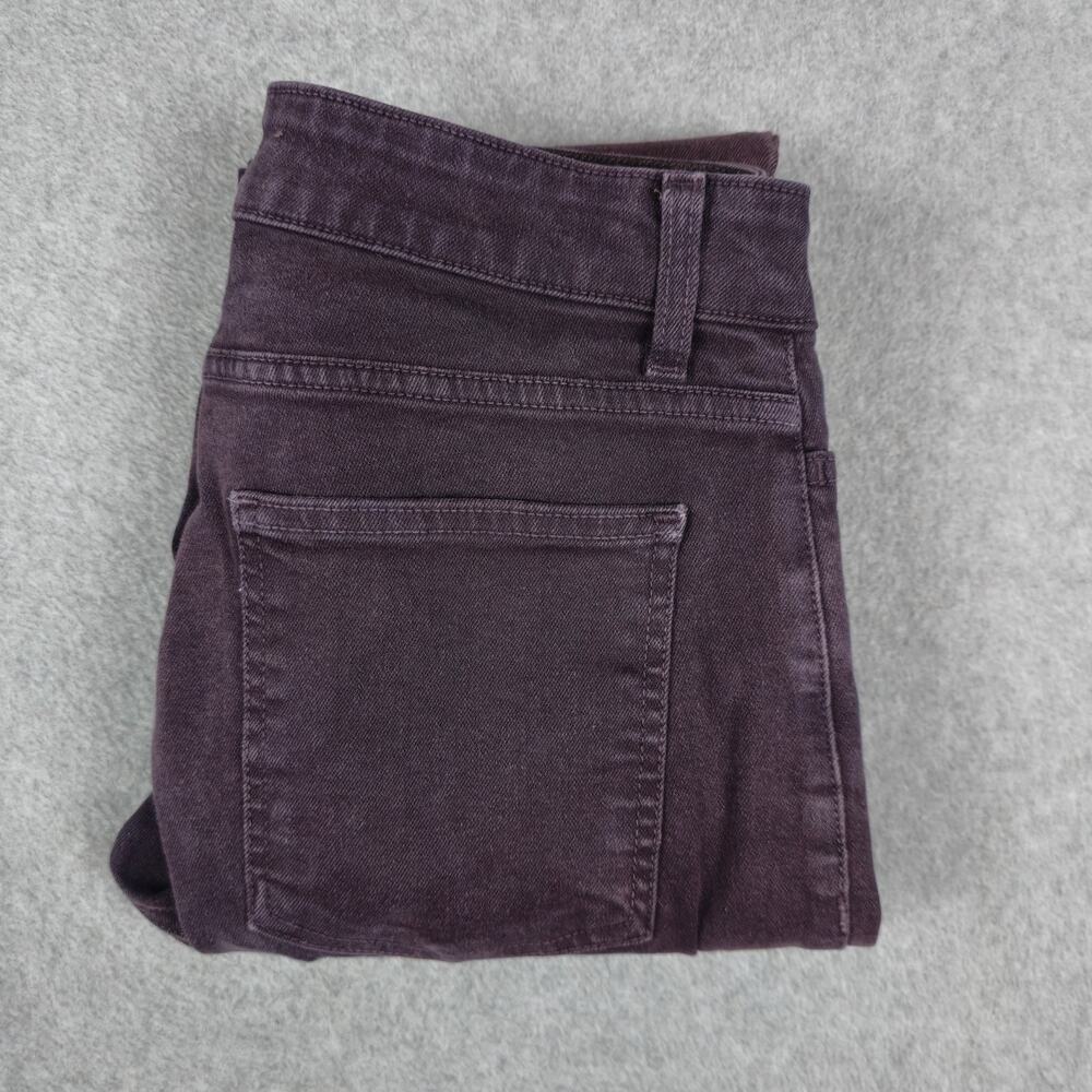 American Apparel Womens 28 High Waisted Skinny Jeans Purple Wash